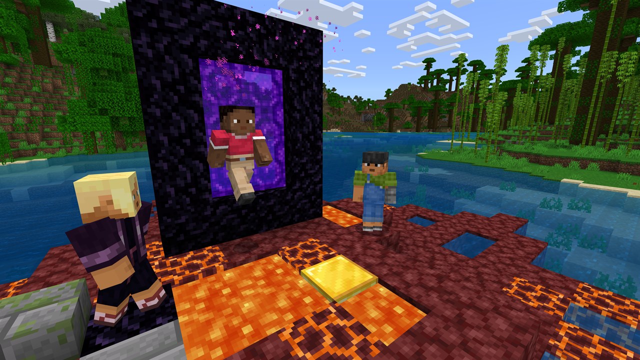 Capture de gameplay Minecraft, monde généré